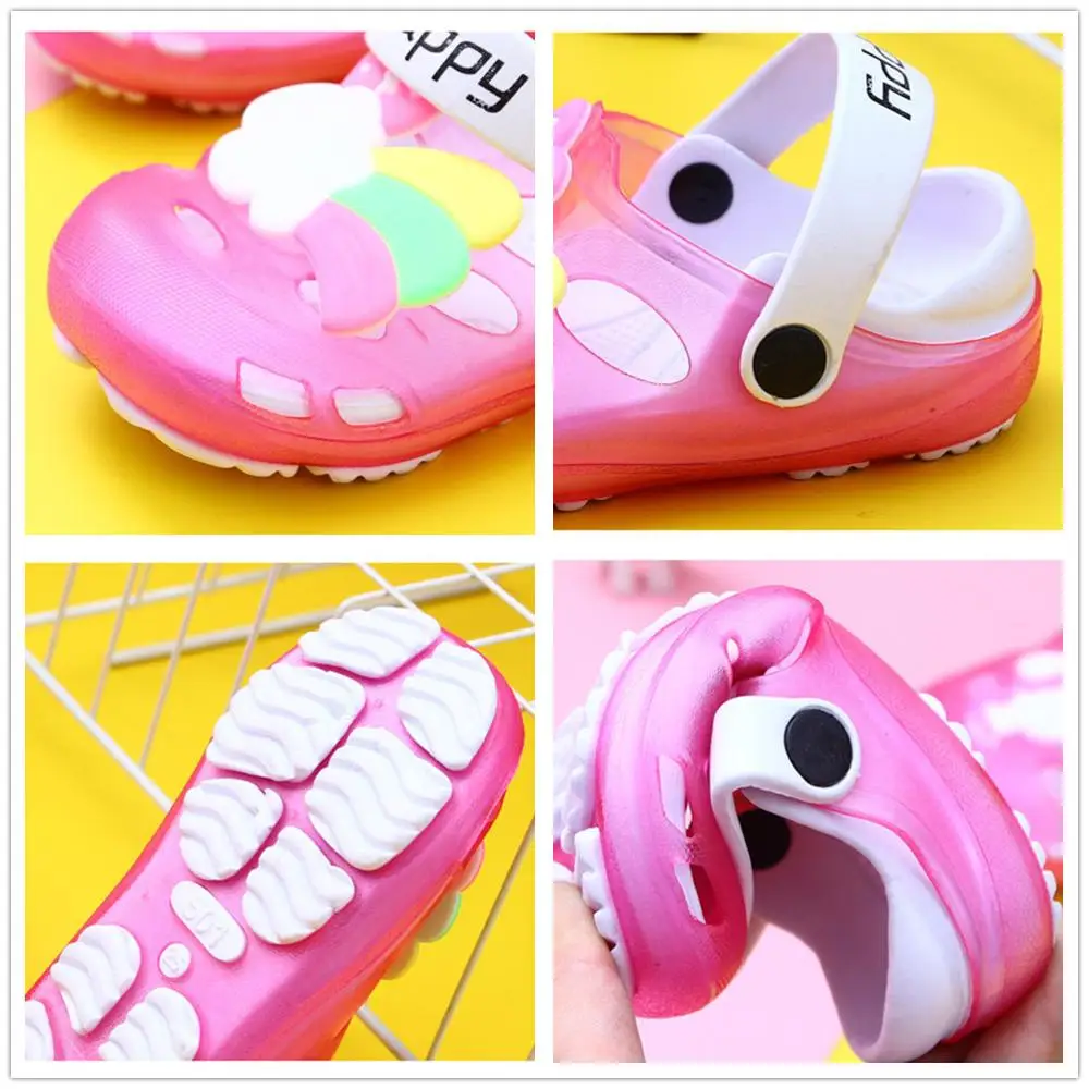 Шлепанцы KINE в виде панды для мальчиков и девочек летние сандалии малышей пляжные