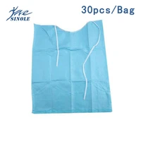 30pcsbag dentist oral hygiene medical paper scarf tattoo bib disposable water resistant scarf neckerchief with a lace up