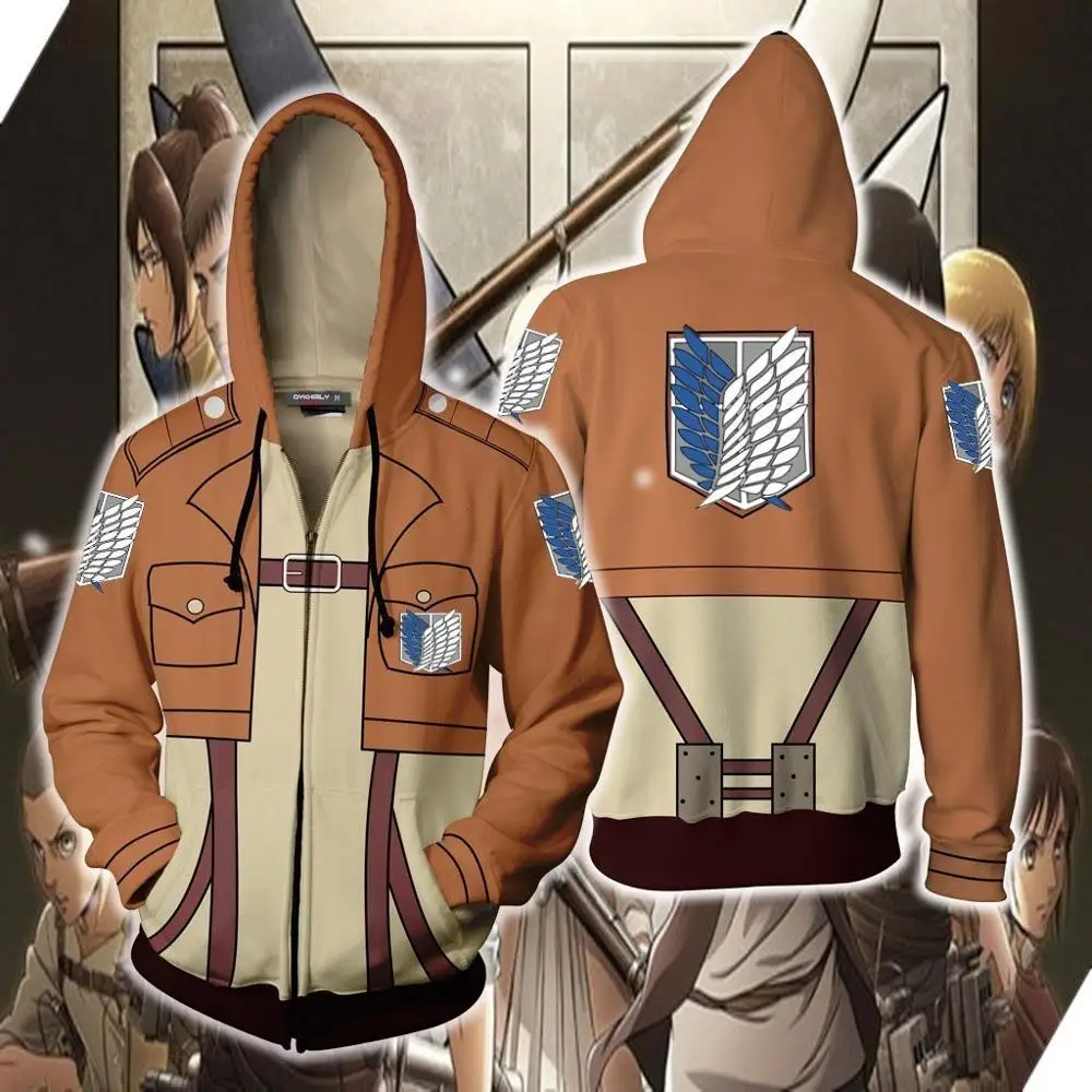 Обувь для косплея по аниме атака на Титанов (Shingeki no Kyojin) 3D толстовки с капюшоном