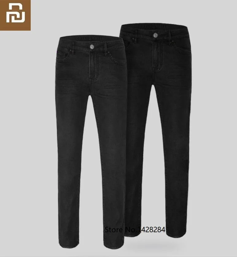 Новинка классические черные мужские джинсы Youpin прямые экологически чистые