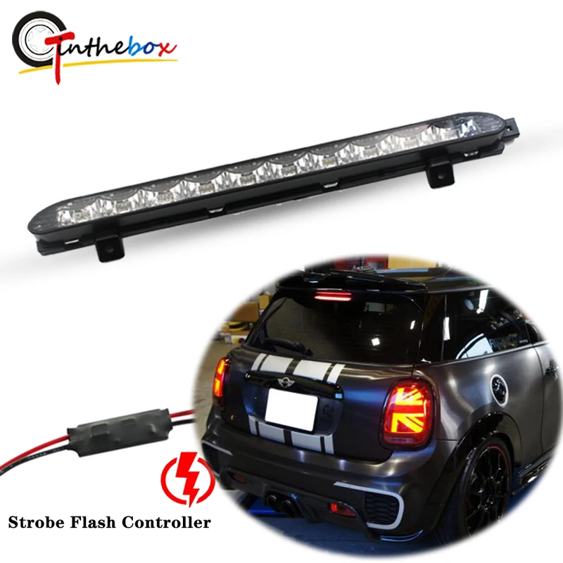 

Gtinthebox Strobe Flash Red LED 3rd Brake Light High Mount Brake Stop Light For MINI Cooper R50 R53 R56 R57 R58 R60 F54 F55 F56