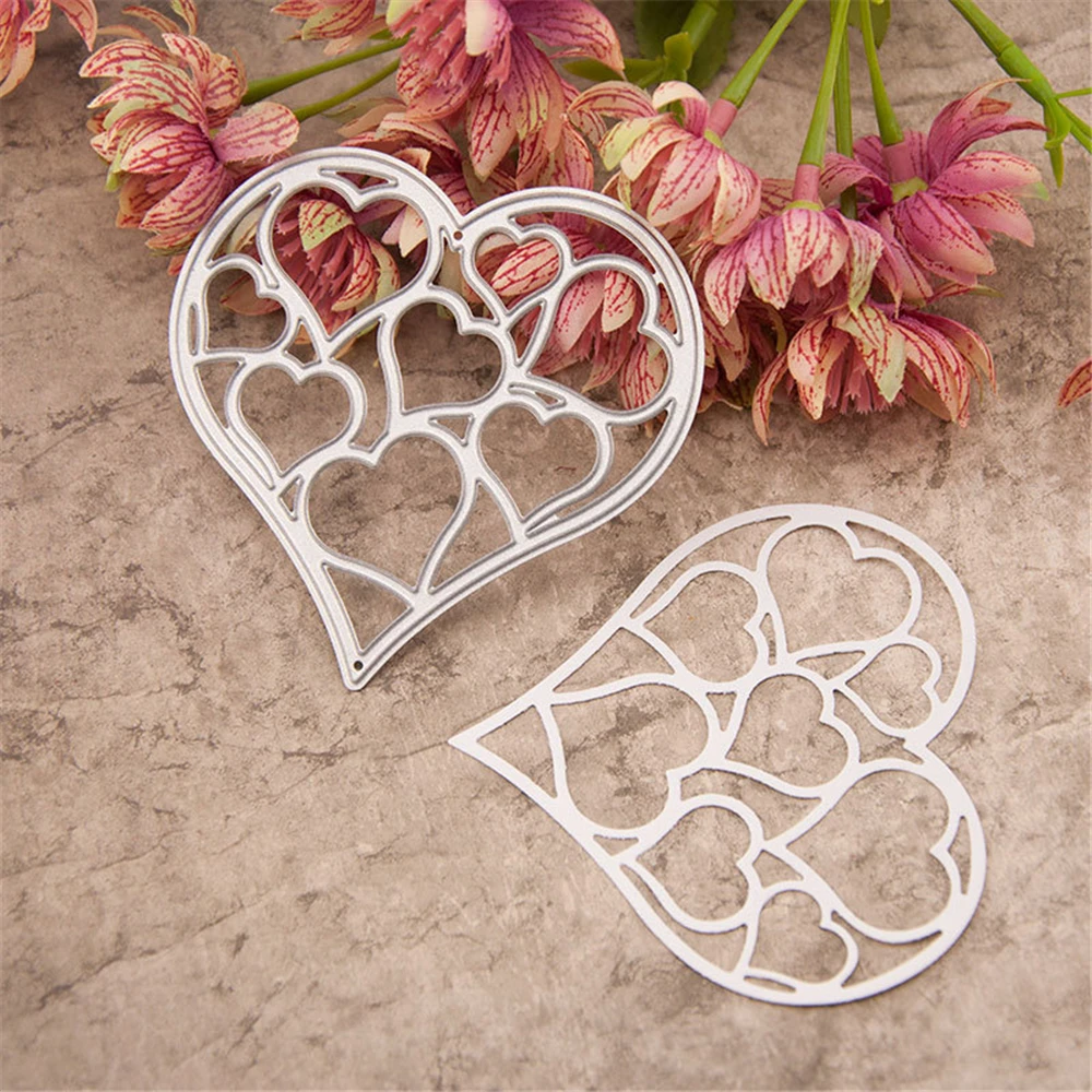 Любовь тип 2021 Вырубные штампы рождественские металлические Скрапбукинг Новые