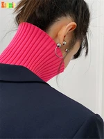 kshmir fashionable aureate metallic temperament feels round bead ear nail gift of stylish jewelry for girls 2021