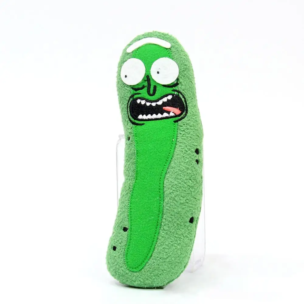18cm Cucumber Новинка, 18 см, забавные плюшевые игрушки Rick And Morty, кукла, милый Пикл Рик, плюшевая мягкая подушка, мягкие игрушки для детей, детские рождественские подарки - Цвет: 18cm Cucumber