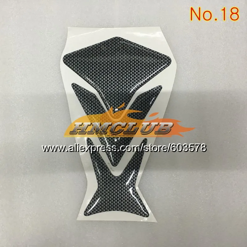 No. 18 3D углеродного волокна Танк Pad для YAMAHA YZFR1 00 01 02 03 YZF R1 YZF1000 YZF-R1 2000 2001 2002 2003 CL269 3D газа Кепки стикеры наклейки - Цвет: No. 18