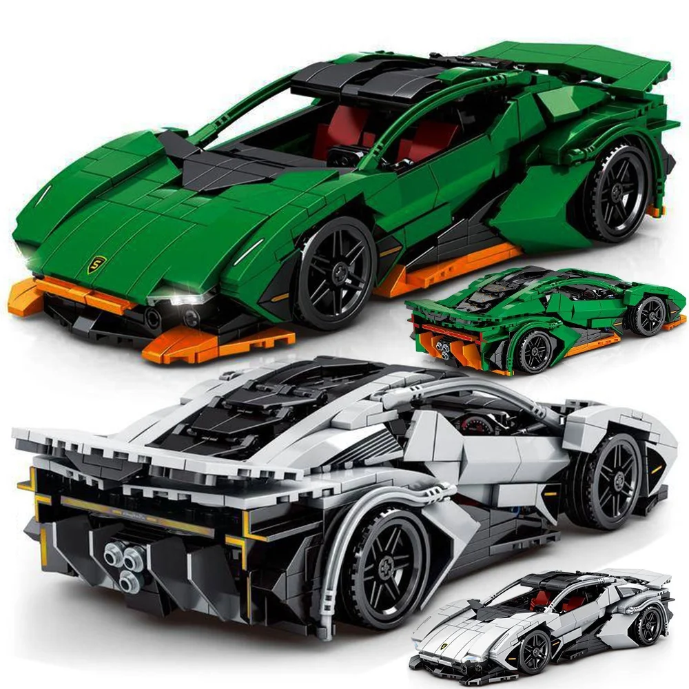 864 шт. Детский конструктор спортивный автомобиль|Игрушечные кубики| |