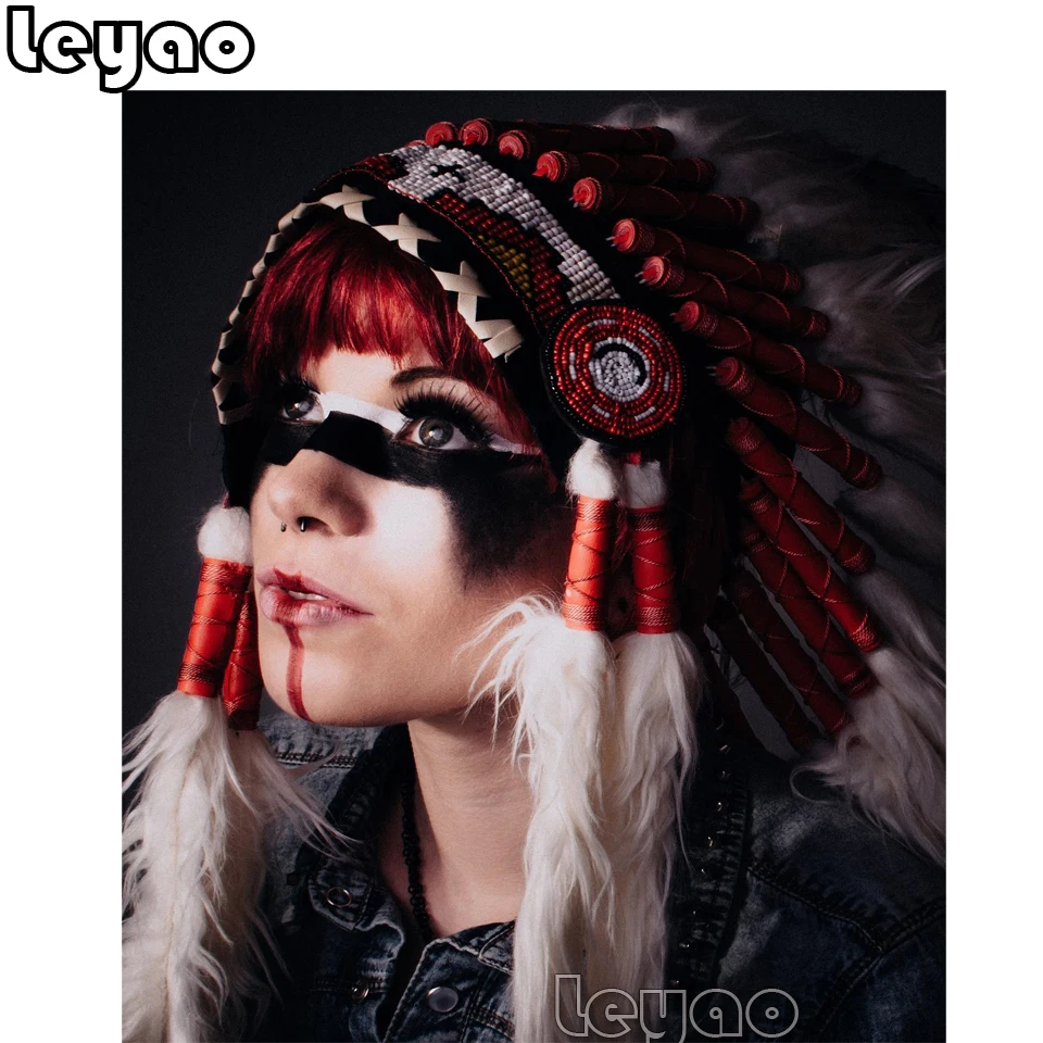 Алмазная 5d-картина сделай сам индийская красота вышивка полноразмерная