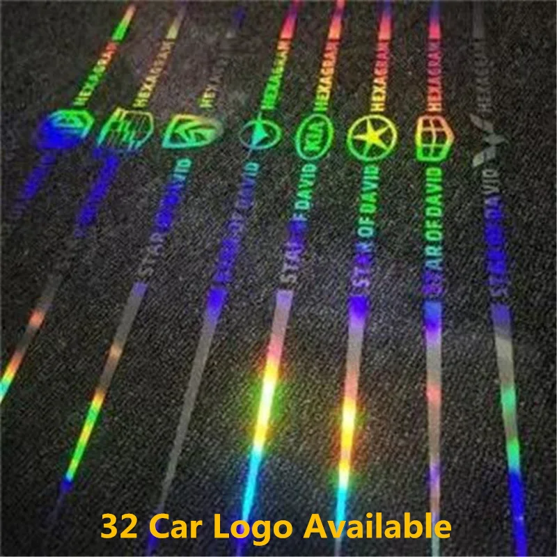 Светоотражающая наклейка с эмблемой автомобиля декоративная на весь корпус для