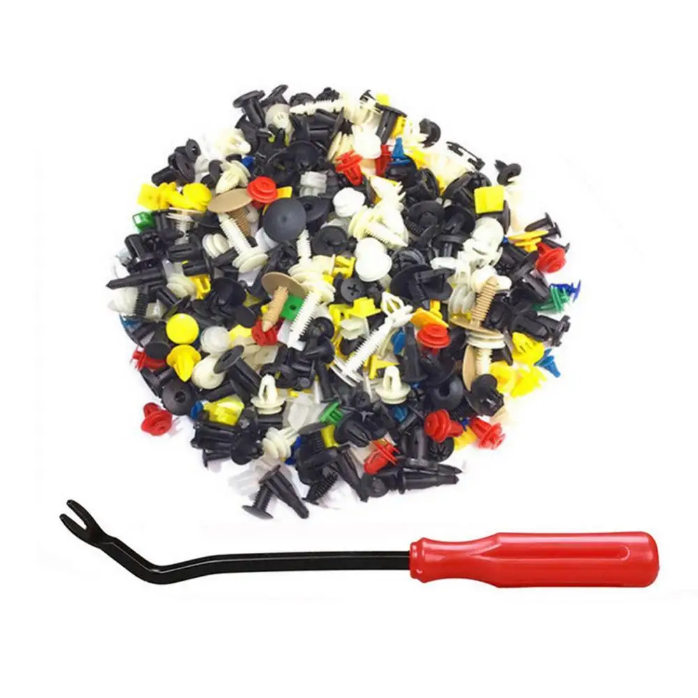 

200Pcs Auto Car Bumper Fender Trim Door Panel Fastener Clip Rivet Removal Tool