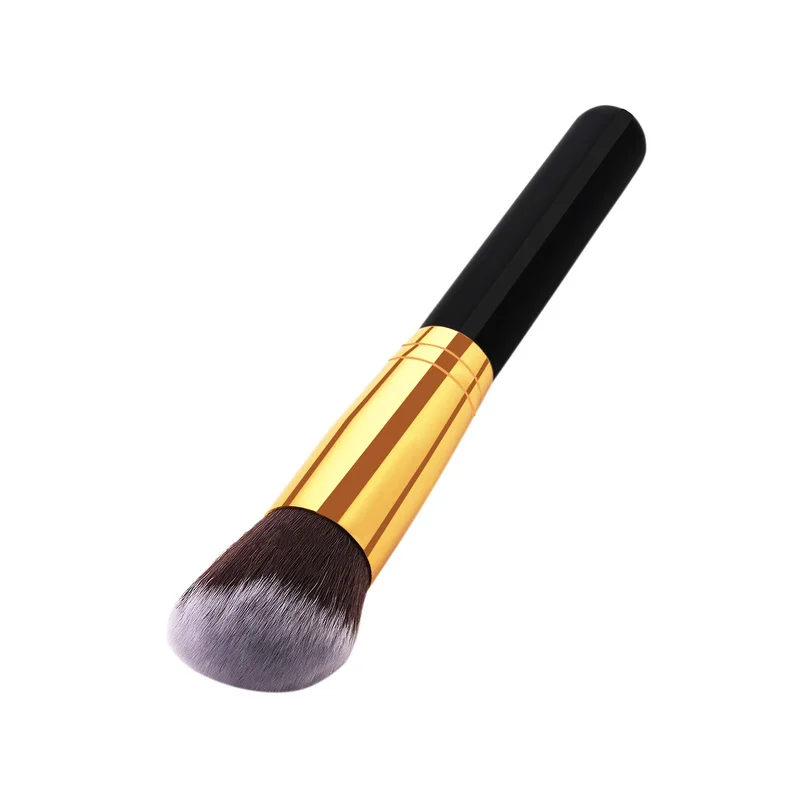 Скошенная Косметическая кисть для пудры основы румян плоская основа топа жидкая