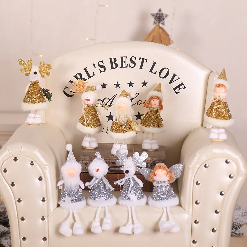 Christmas Decorations for Home Cute Santa Angel Faceless Doll Table Decor Hogar Navidad Kids New Year Merry Gift Natal | Дом и сад