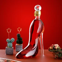 350ml750ml high heel shape decanter crystal red wine brandy champagne glasses decanter bottle bar nightclub drinkware man gift