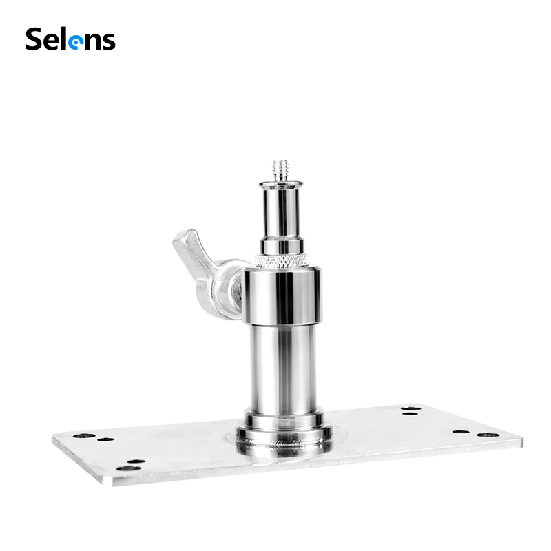 Selens Stainless Steel T Flash Lamp Lamp Stand Tripod Universal Flash Flash Accessories Special Ceiling Bracket
