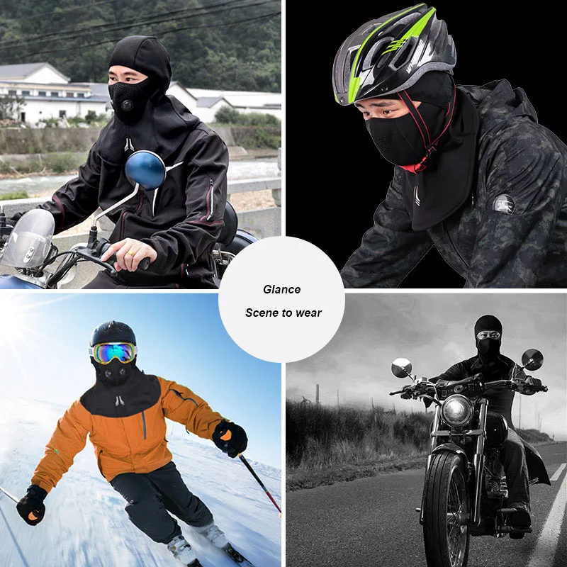 

Outdoor Cycling Warm Mask Cap Fleece Thermal Windproof Skiing Skating Hat Headwear Outdoor Sports Keep Equipment Winter