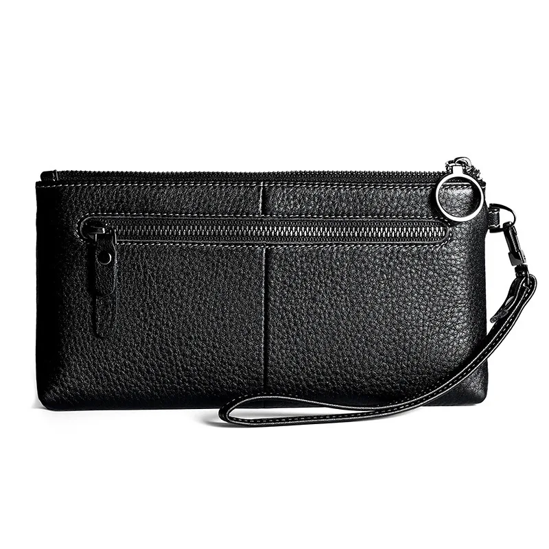 

Women 2021 Leather Lady Wallet Long Zipper Opening Lady Wallet Lady Clutch Bag Cowhide Coin Purse Credit Card Case Day Clutches