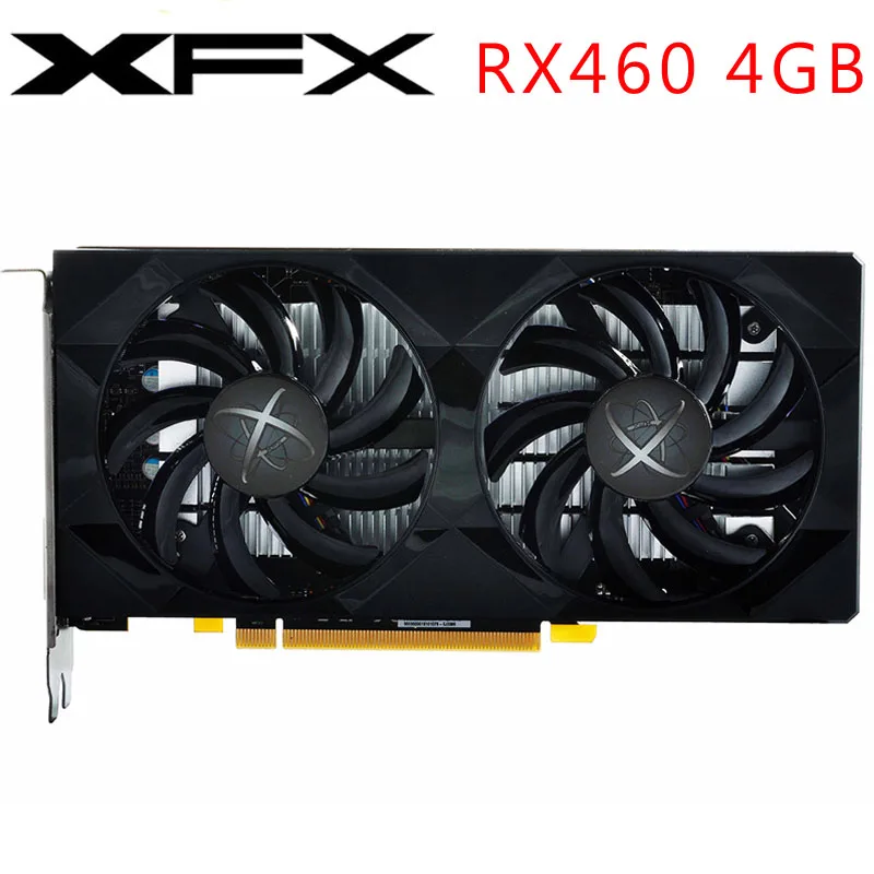 XFX видеокарта RX460 4 Гб 128 бит GDDR5 видеокарты для AMD RX 400 серии VGA карты 460 560 470 570