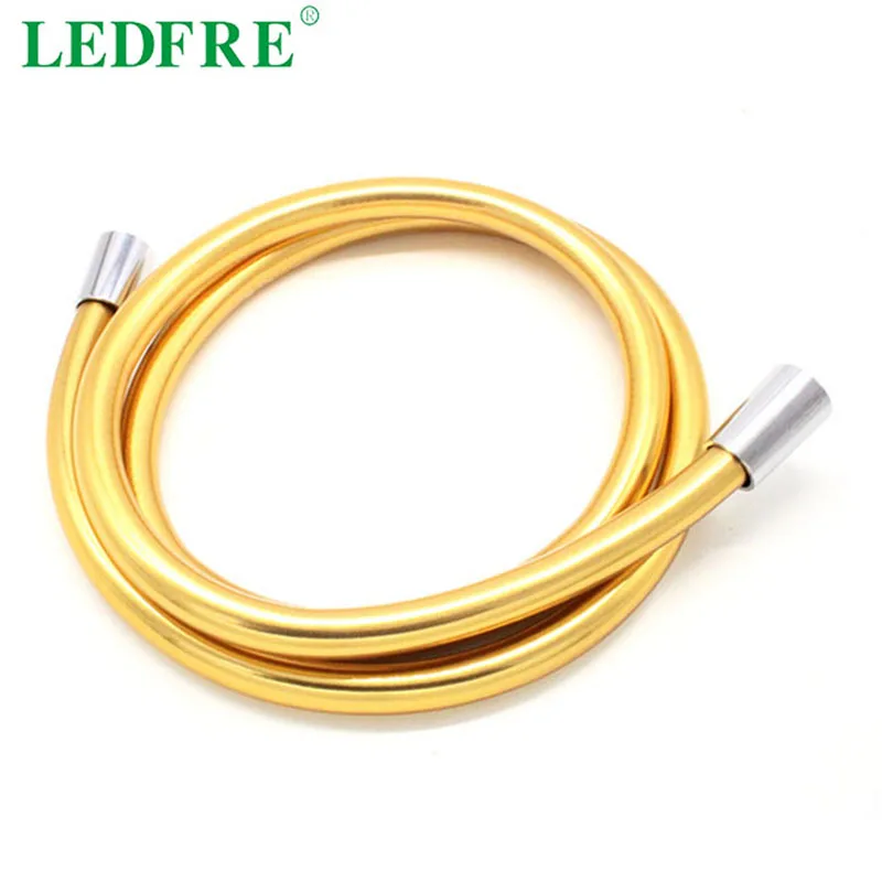 шланг для душа силикон насадка и душевой Гибкий LEDFRE F1/2 дюйма * ПВХ золотистый