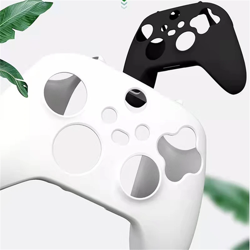 

Силиконовый чехол с ручкой для XboxSeriesX, Простой Модный классический черный белый защитный чехол, удобный, устойчивый к поту и нескользящий