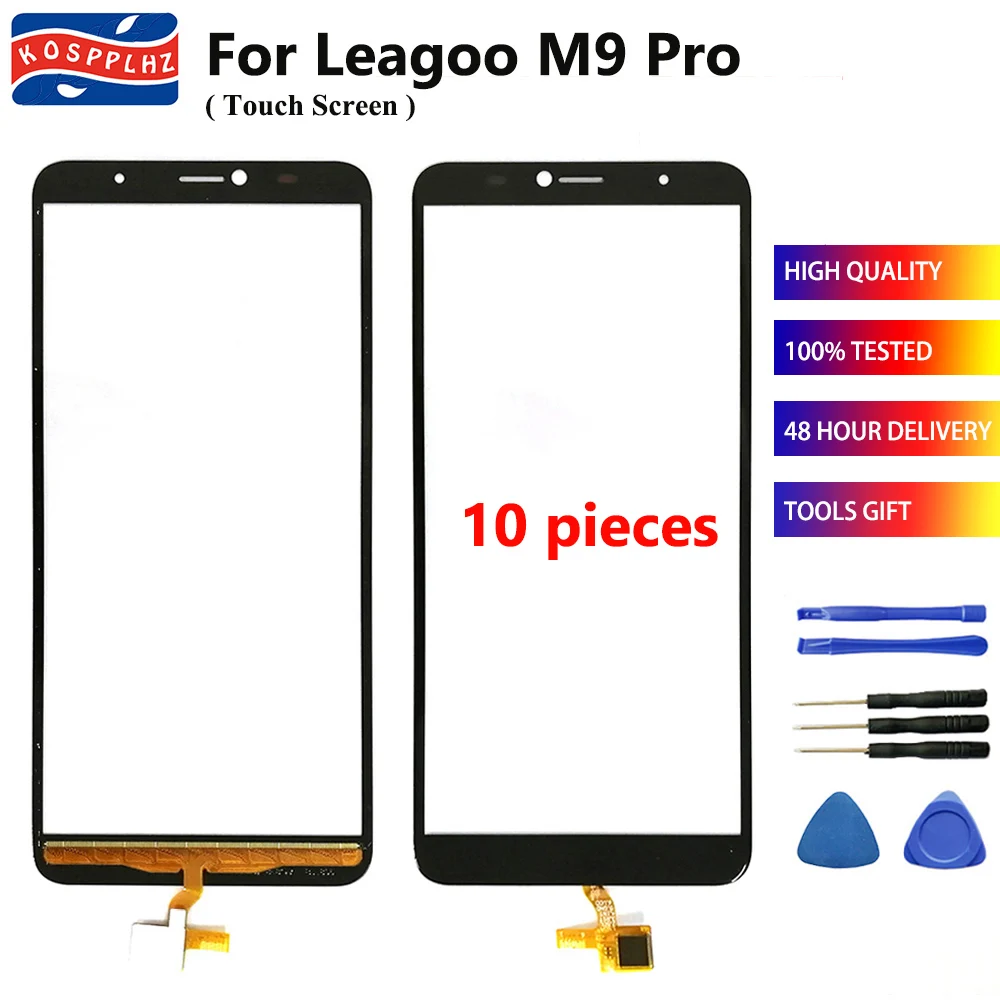 

10 Pieces 5.5" Touch Screen For Leagoo M9 Pro Touch Panel Screen Digitizer Sensor 100% Original For Leagoo M9Pro With Tools Tape