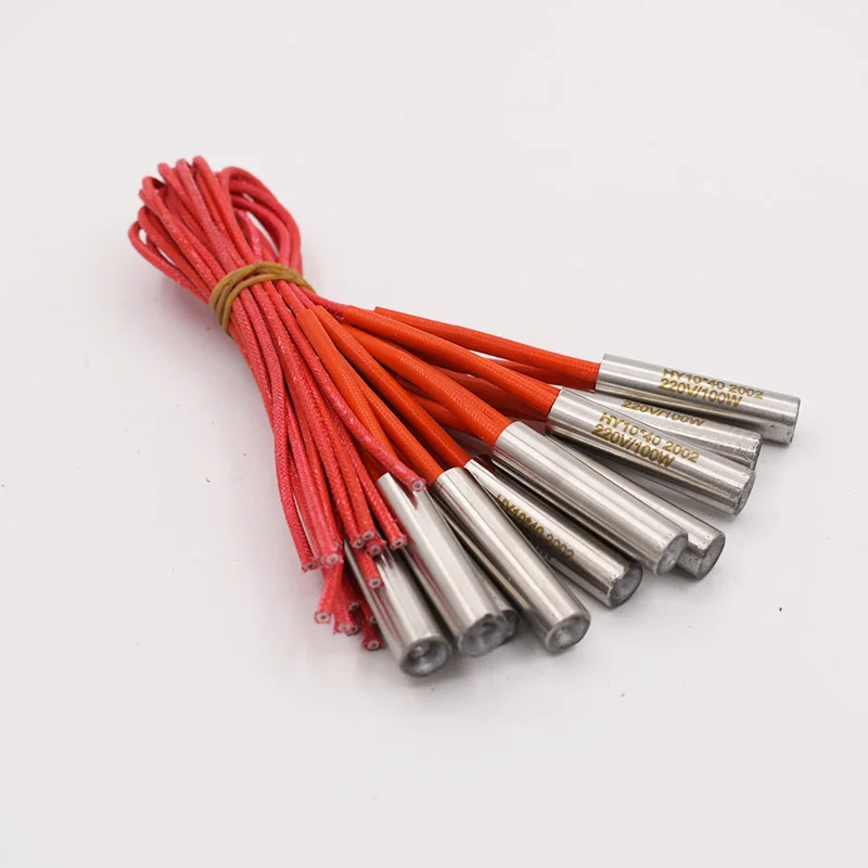 

Stainless Steel 6x120mm Cartridge Heater 6mm Tube Diameter 24V/36V/110V/220V/380V 150W/180W Single End Electric Heater Element