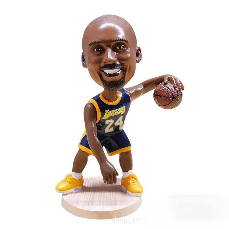 

Resin Shakeable Action Figures Toys for NBA Basketball Star Kobe Jordan Curry Sport Dolls Creative Figurine Decoration Gift