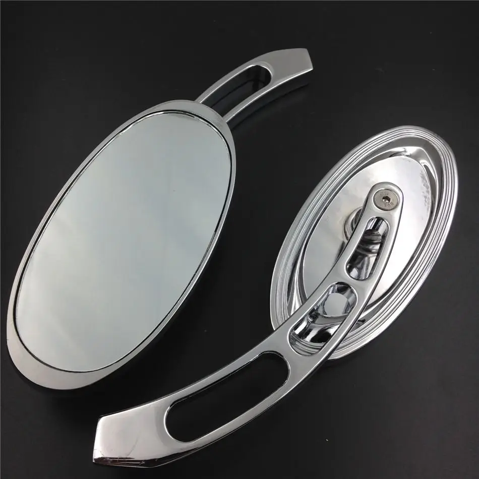 

Chromed Adjustable rearview mirror For Harley Softail Fat Boy Road King V-Rod