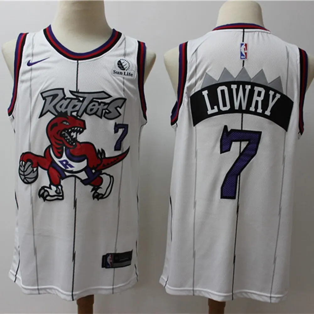 

NBA Men's Toronto Raptors #7 Kyle Lowry Basketball Jersey City Edition Vintage Swingman Jerseys Mesh Stitched Men's Jerseys