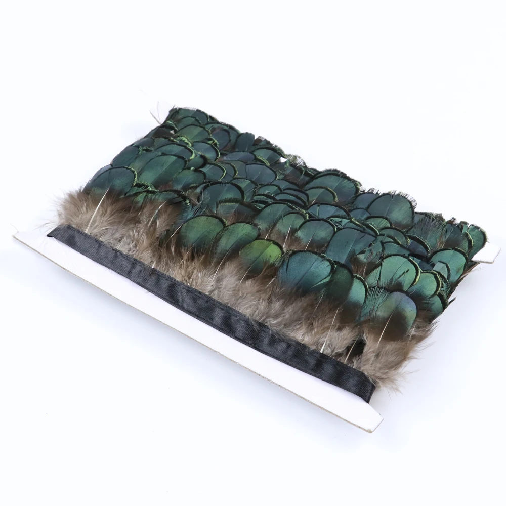 1 метр натуральный фазан перышки павлина лента бахрома декоративные для