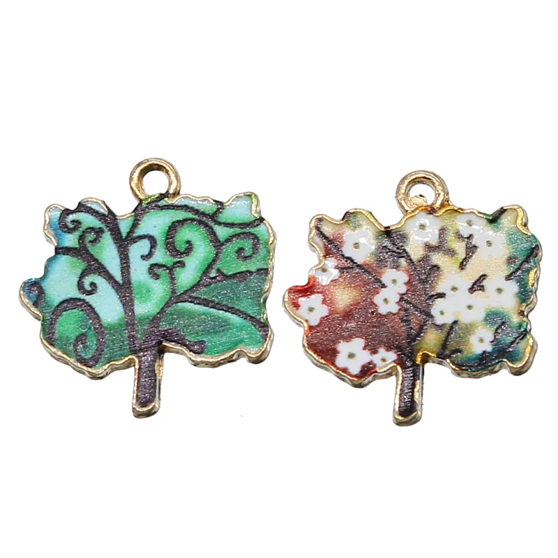 5 шт. Древо жизни Шаньтоу эмаль металлический сплав кулон браслет девушка