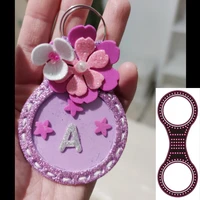 new stitched key fob metal cutting dies decorative scrapbooking steel craft die cut embossing paper cards stencils