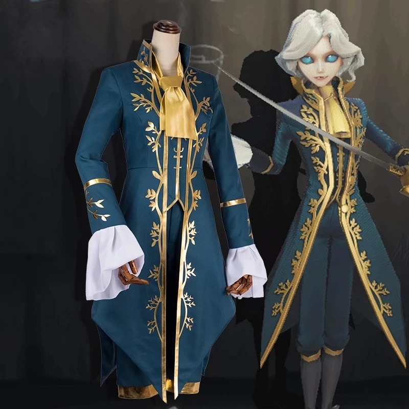 

Game Identity V Joseph Desaulniers Role Play Costume Photographer Cosplay Party Dress Suit Stage Singer Tuxedo Jackets Wig Shoes