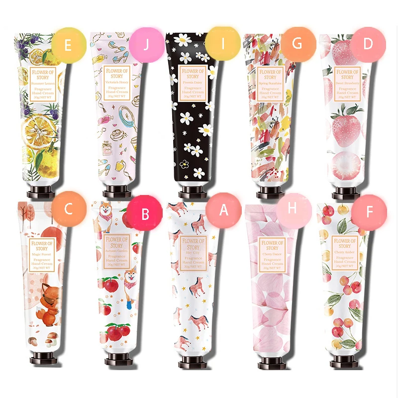 

Floral Fruity Repair Hand Cream Moisturizing Anti-chapping Skin Whitening Hand Cream Winter Anti-crack Hand Cream Skincare