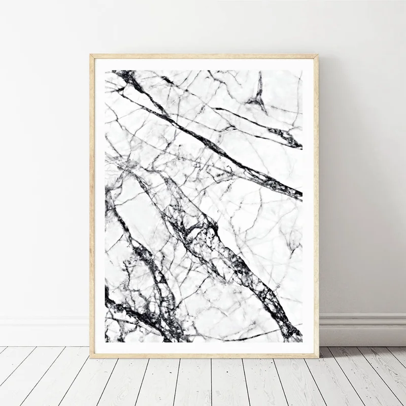 Абстрактная ветка дерева Мраморная печать современная настенная Картина на