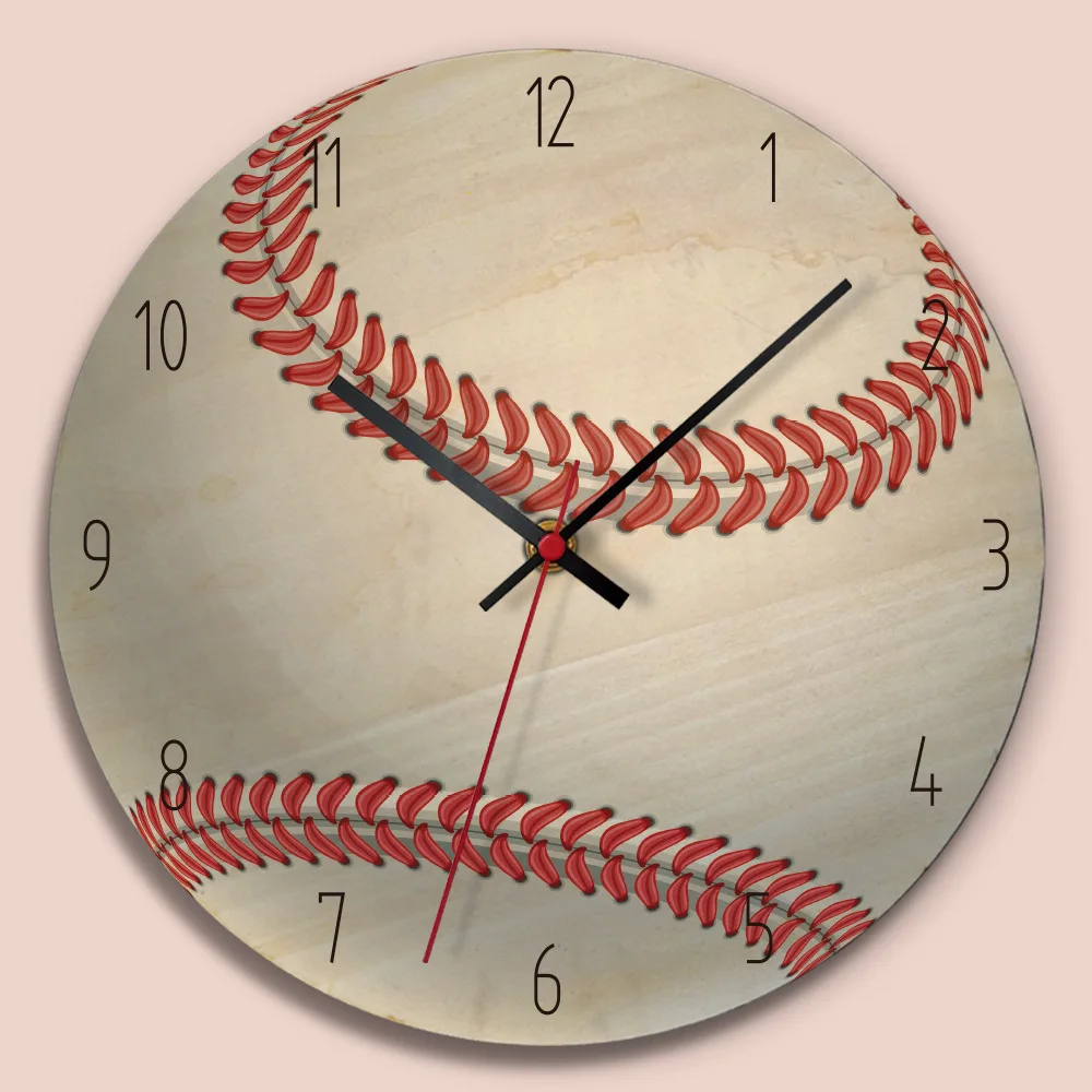 11 дюймов форма футбола 3d настенные часы для детских комнат Баскетбол Футбол