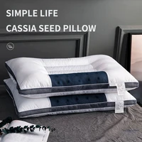 cassia bed pillows for sleeping 100 cotton cover with filling bilateral cassia pillow core magnet cervical pillow for neck pain