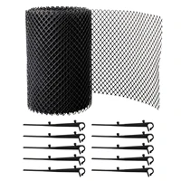 anti clogging gutter guard drain stops leaves flexible garden easy install floor cleaning tool outdoor mesh cover with stakes