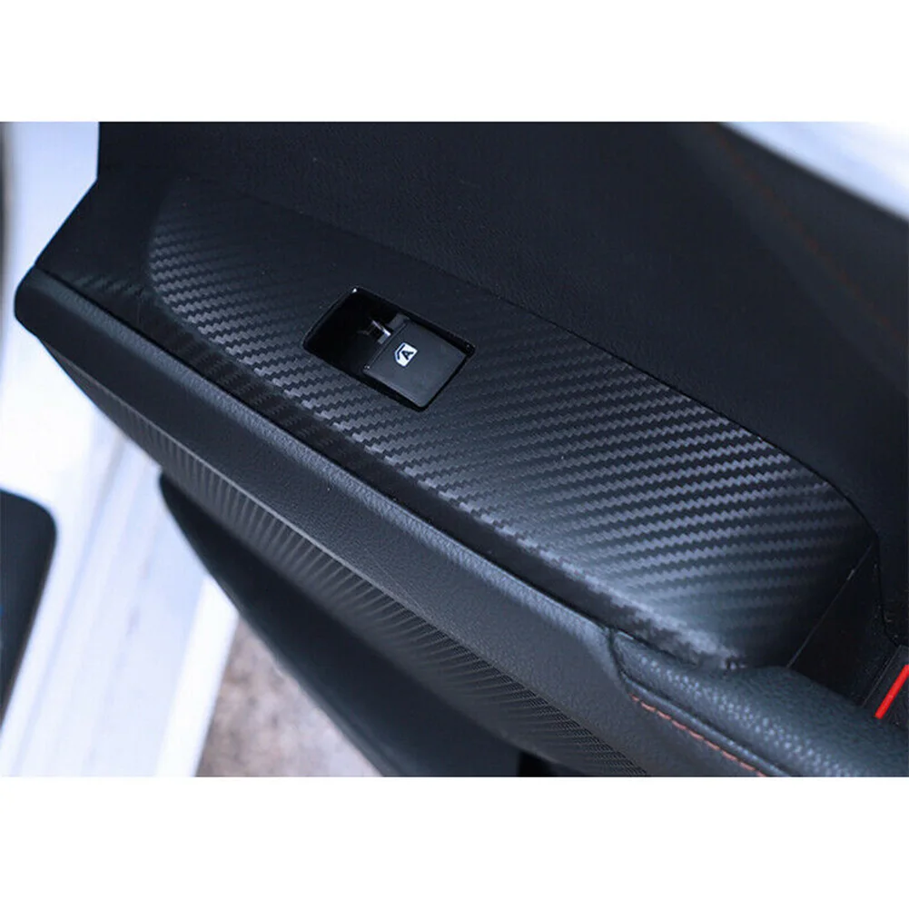 

18pcs/Set 3D Carbon Fiber Black Car Interior Trim Sticker Decor For Toyota Camry 2018-2020 Car Styling Accessories
