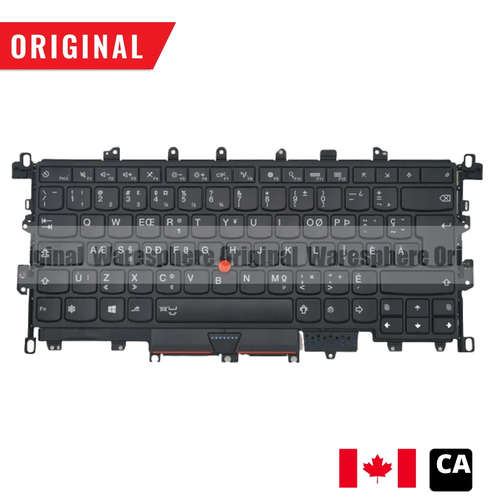 Новый оригинальный CA PT CF NL ES DK GR KZ клавиатура с подсветкой для lenovo ThinkPad X1 Yoga 1st Gen