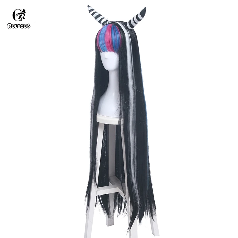 Парик для косплея ROLECOS Danganronpa Mioda Ibuki 100 см длинные прямые женские волосы смешанные