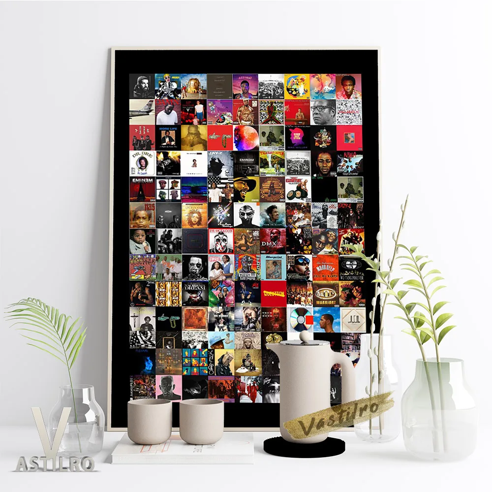 

Kid Cudi Rapper Singer Wall Art Prints Poster Hip Hop Music Star Canvas Painting Wall Stickers Bar Pub Club Retro Abstract Decor