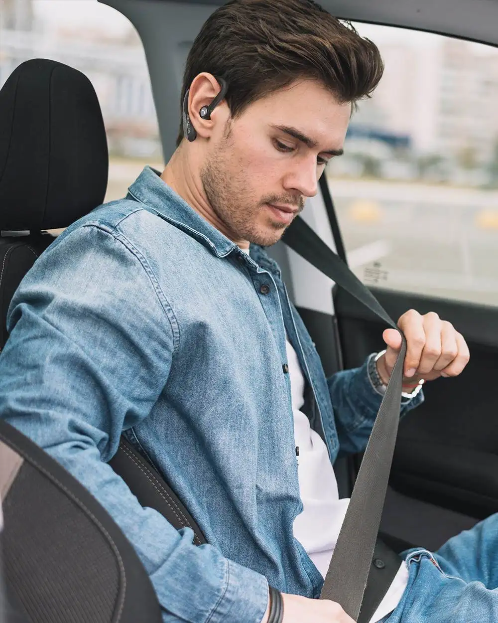 BlitzWolf динамические стерео наушники IPX5 bluetooth 5,0, светильник для одного бизнеса, спортивные наушники с крючком, гарнитура с громкой связью, HD звонки, наушники