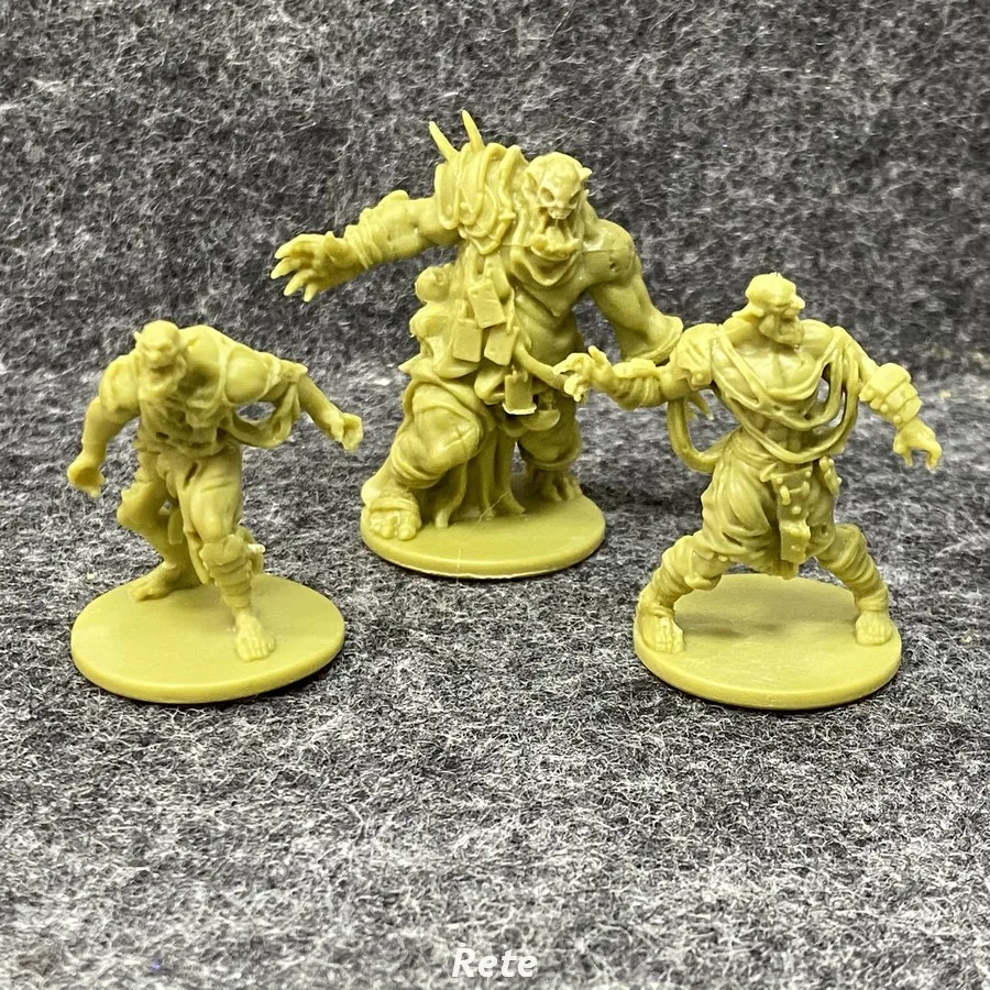 7 шт. Zombicide зеленая Орда черная чума орк ходунки бегунки Фэтти некромант
