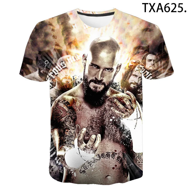 

2020 New Summer Casual WWE 3D T Shirt Men Women Children Fashion Streetwear Boy Girl Kids Printed T-shirt Cool Tops Tee