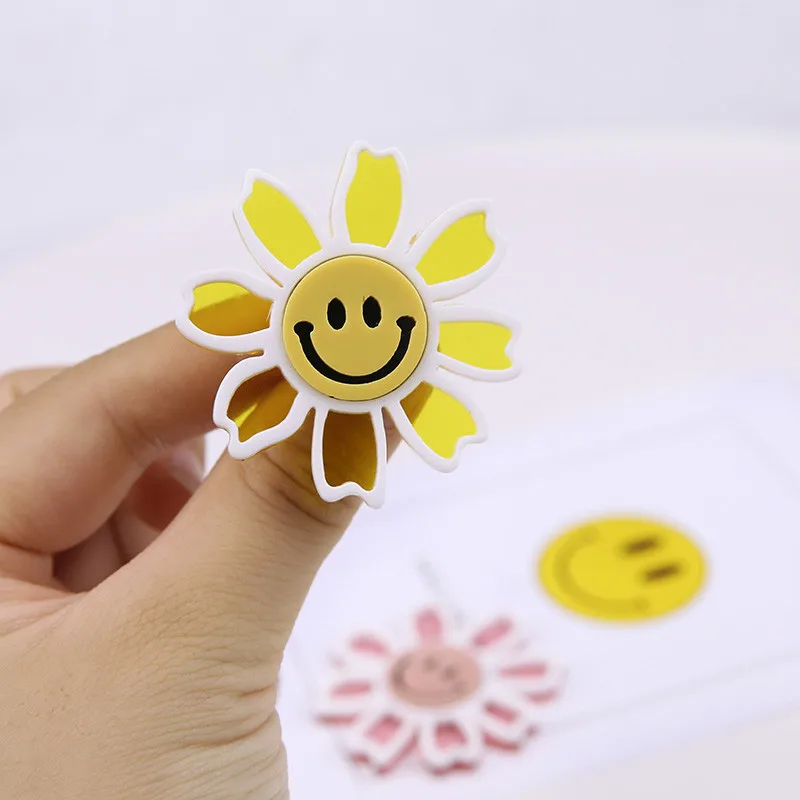 Женские серьги с милым смайликом 6 шт. корейские ювелирные изделия для девочек