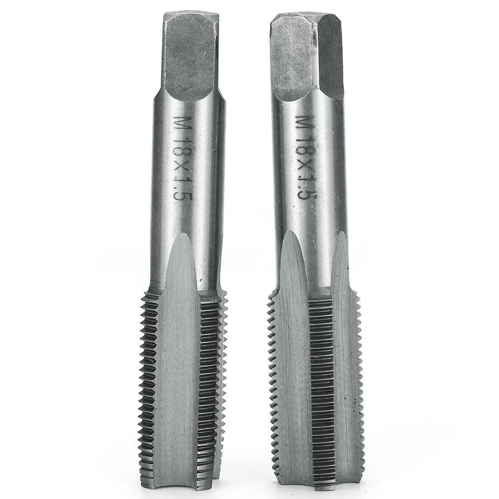 

1 Pair Right Hand Straight Fluted Thread Plug Tap High Speed Steel HSS M12-M20