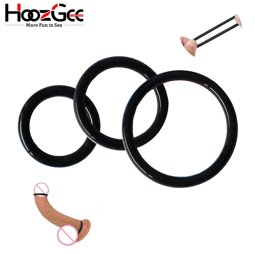 Супер эластичные и прочные кольца на пенис HoozGee для мужчин секс товары кольцо
