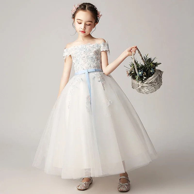 Платья для девочек с цветами 2020 г. Новое торжественное платье летнее принцессы