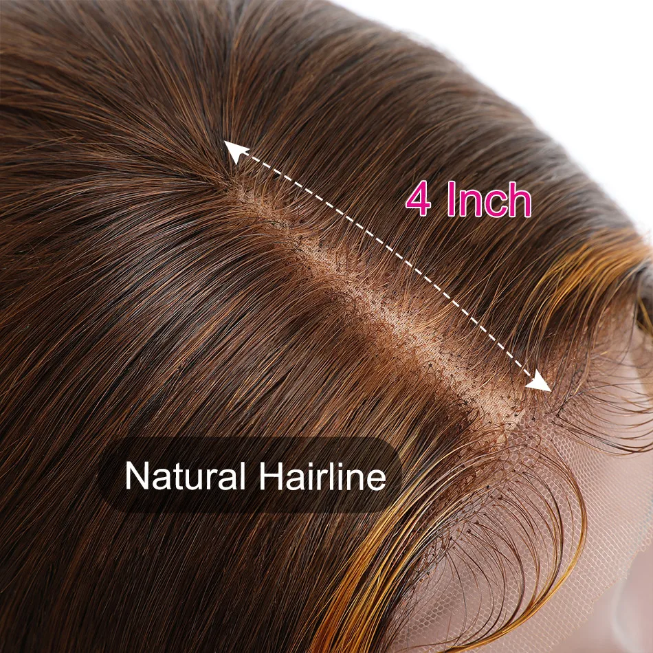 Волосы Unice поддельный парик для головы Омбре человеческие волосы цвет корицы