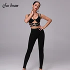 2021 новые женские повязки, брюки-карандаш, Модные женские сексуальные обтягивающие Летние черные брюки из 2 предметов, женская оптовая продажа