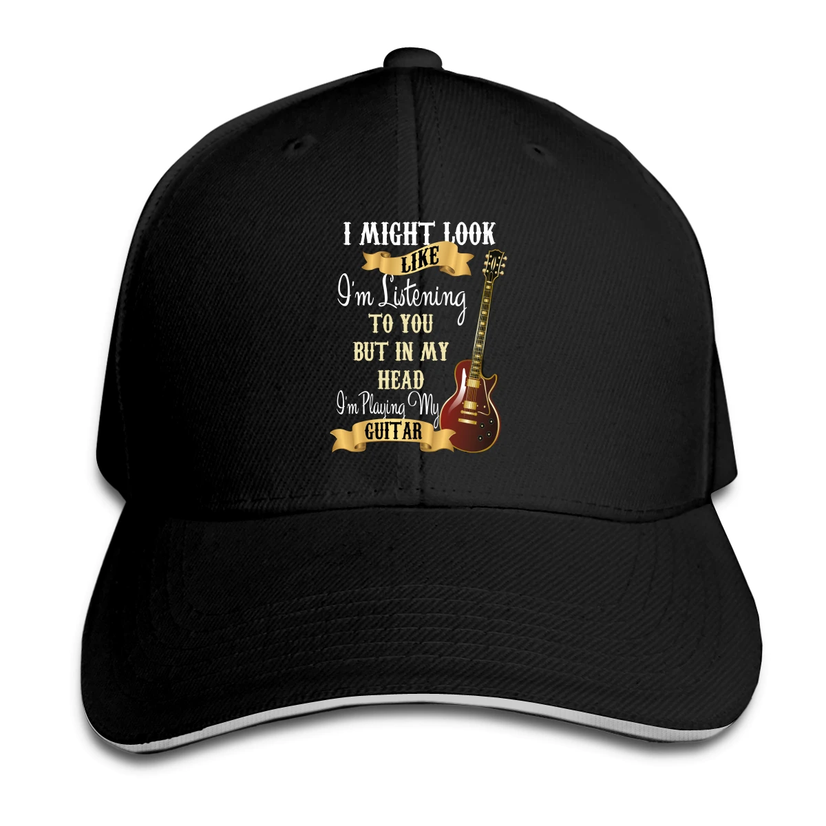 

Guitar Humor Hat Baseball Cap for Men Women Fashion Adjustable Sun Hat
